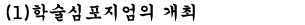 （１）학술심포지엄의 개최