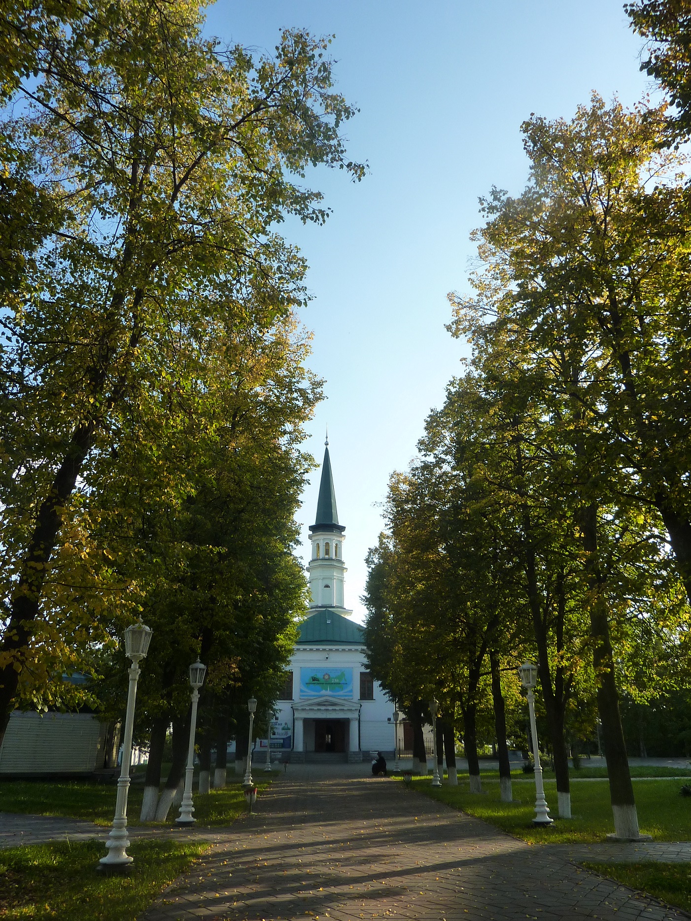 The First Sobornaia (Congregational, or Central) Mosque in the city of Ufa, Bashkortostan, Russia.