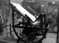 Nineteenth-century power loom used in Ivanovo, Russia